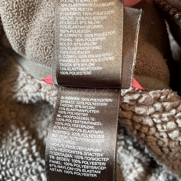 North Face Jacket Men’s Size Medium Gray Fleece Full-Zip Sherpa Lined Chimborazo - Picture 5 of 9